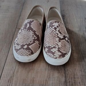 LAUREN by Ralph Lauren Women'sPython- Embozsed Jinny Slip-on sneakers, Size 7.5